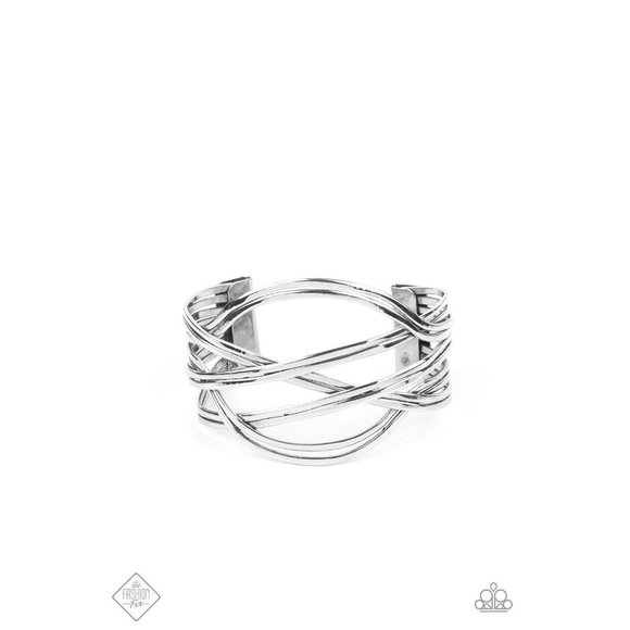 Hautely Hammered - Silver Bracelet Fashion Fix - Picture 2 of 2